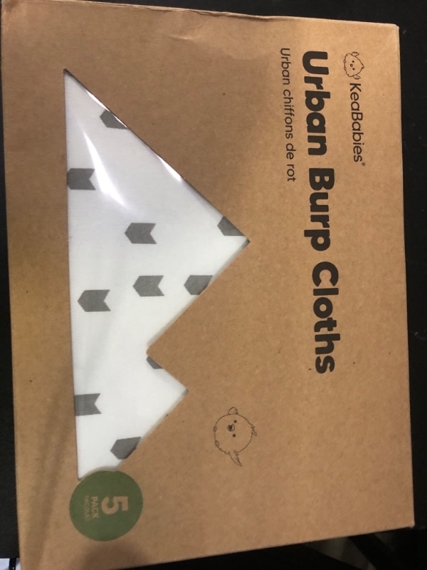 Photo 1 of Organic Burp Cloths Baby Boy & Girl - 5-Pack Super Absorbent Cotton Burping Cloths for Babies, Soft & Plush Newborn Spit Up Rags, Infant Towels for Milk Spit Up, Unisex, Large 21" x 10" (Grayscape)