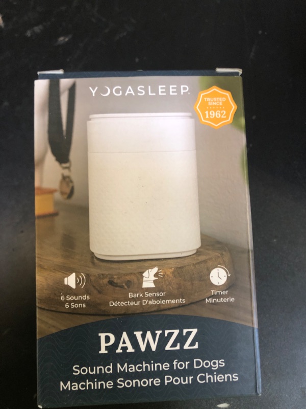 Photo 1 of Yogasleep Pawzz White Noise Machine for Dogs, Home & All Pets. with Integrated Bark Sensor, 6 Automatic Relaxing Natural Sounds, Help Keep Pets Calm, Anti-Barking with Training, Noise Canceling