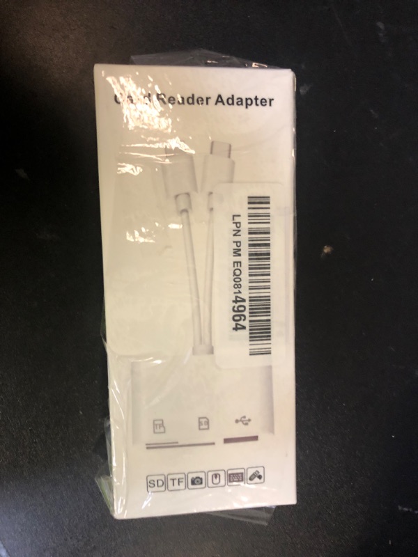 Photo 1 of SD Card Reader for iPhone, iPad, USB C and Lightning Dual Port SD Card Adapter, Memory Card Reader for Camera Adapter, Support SD, Micro SD, USB 3.0, No App Driver Required