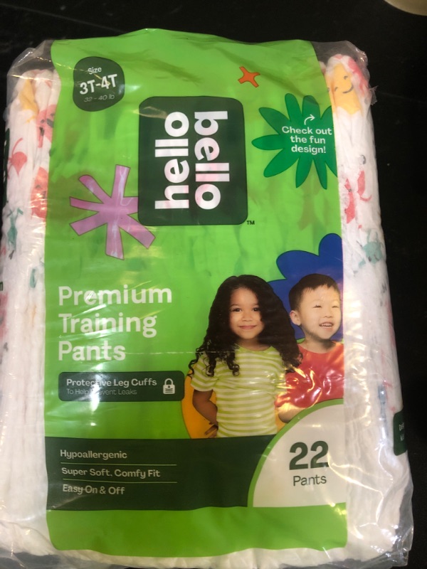 Photo 1 of Hello Bello Premium Training Pants 3T-4T, All About Feelings Design, 22ct Jumbo Pack