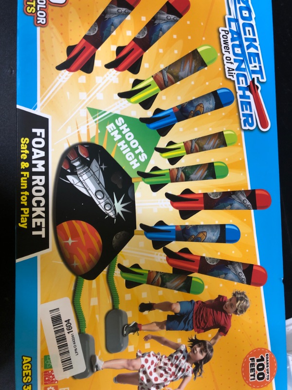 Photo 1 of Otoseth Multi-Color Rocket Launcher for Kids - Foam Blaster Set with 10 Rockets, Soars Up to 100 Feet - Birthday & Christmas Toys for Boys & Girls Age 3-12