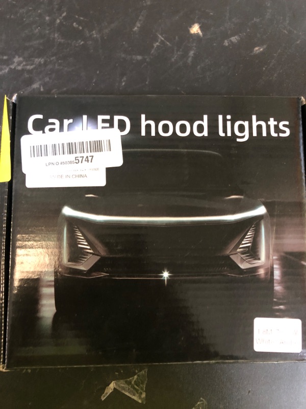 Photo 1 of Dynamic Scan Start Up Hood Light Strip Sequential Flowing Turn Signal Lights Flexible DRL Daytime Running Light Car Led Light Strip Exterior,Dual Color Amber White Switchback 12V 70inch (1 Set)