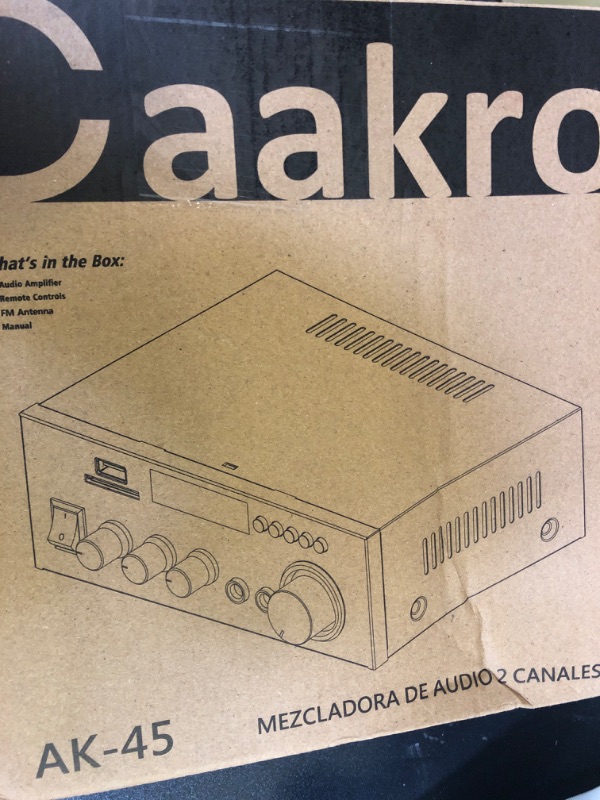 Photo 1 of Daakro AK45 Stereo Audio Amplifier,300W Home 2 Channel Wireless Bluetooth 5.0 Power Amplifier System, Home Amplifiers FM Radio, USB, SD Card, with Remote Control Home Theater Audio Stereo System