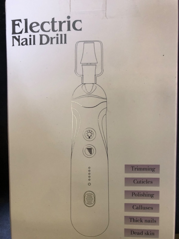 Photo 1 of Professional Manicure Pedicure Kit, Cordless Electric Nail File Set, Rechargeable Pedicure Tools for feet, 5 Speeds Hand Foot Care Nail Drill for Thick Nail Toenail Cuticle Women Men Baby Pets