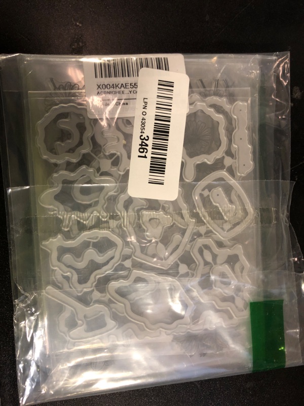 Photo 1 of ACRNIGHEET 40Pcs Bees Sunflowers Clear Stamps and Dies for Card Making Metal Cutting Die Sets Sunflowers Honey Die Cuts for Album Paper Scrapbooking Photo Journal DIY Crafting