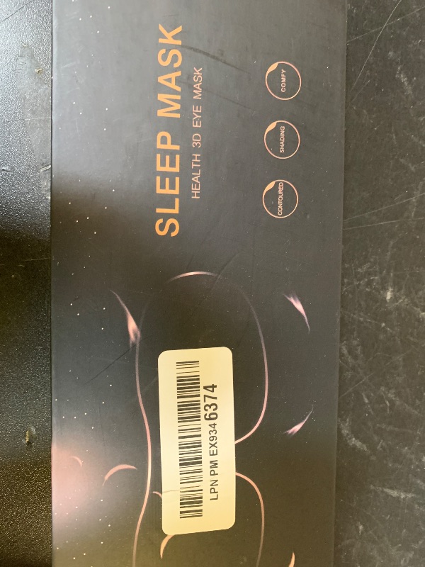 Photo 1 of MZOO Luxury Sleep Eye Mask for Side Sleeper Men Women, Zero Eye Pressure 3D Sleeping Mask, Light Blocking Patented Design Night Blindfold, Soft Eye Shade Cover for Travel, Black