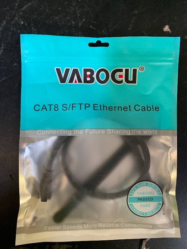 Photo 1 of Cat 8 Ethernet Cable, 1.5Ft 3Ft 6Ft 10Ft 15Ft 20Ft 30Ft 40Ft 50Ft 60Ft 100Ft Heavy Duty High Speed Internet Network Cable, Professional LAN Cable Shielded in Wall, Indoor&Outdoor