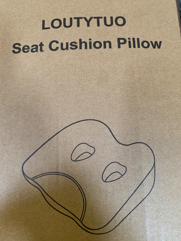 Photo 1 of LOUTYTUO Seat Cushion Pillow,100% Memory Foam and Washable Cover,for Office Chair,Car Seat and Wheelchair, Soft Support Seat Cushion
