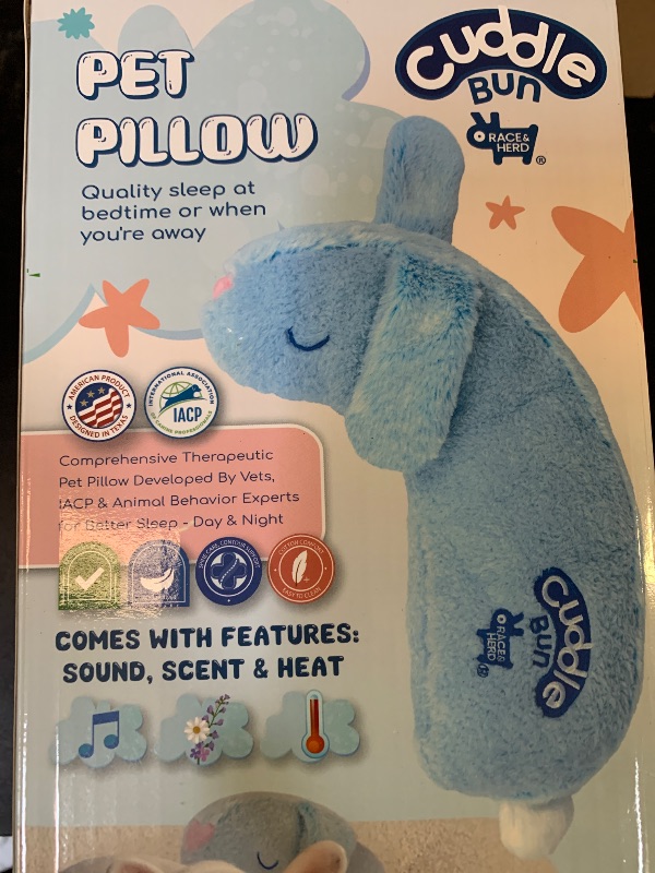 Photo 1 of Race&Herd CuddleBun Heartbeat Puppy Toy Sleep Aid - Heartbeat Dog Toy, Dog Heartbeat Toy for Puppy Must Haves for Separation Pet Anxiety Relief Puppy Calming Aid, Dog Toys Behavioral Training