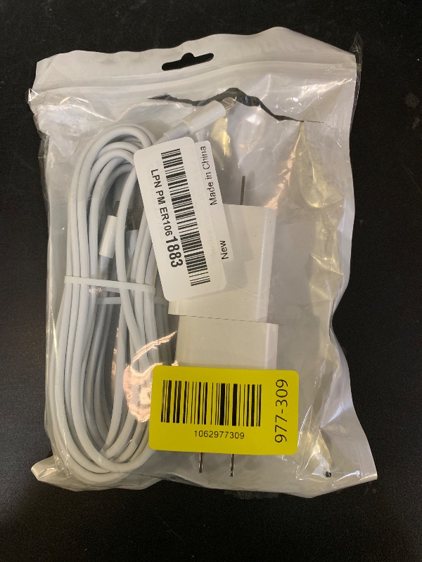 Photo 1 of 10FT iPhone Fast Charger,[Apple MFi Certified] 2Pack PD Dual Apple Fast Charger USBC Charge Block 10Foot Lightning Cable Cord Quick Charging for iPhone 14/Pro/Pro Max/Plus/13/12/11/XS/XR/X/SE2022/iPad