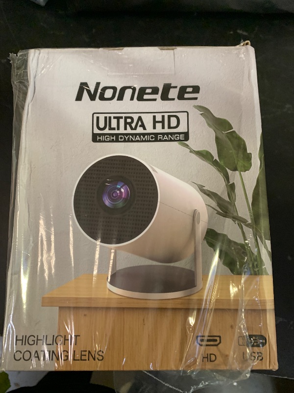 Photo 1 of ?Built-in Apps?Mini Projector 1080P, 4K Projector Full HD with WIFI 6 and Bluetooth 5.2, Support 270° Rotatable Portable Projector with Auto Keystone Correction,Compatible with Phone/HDMI/USB - Black