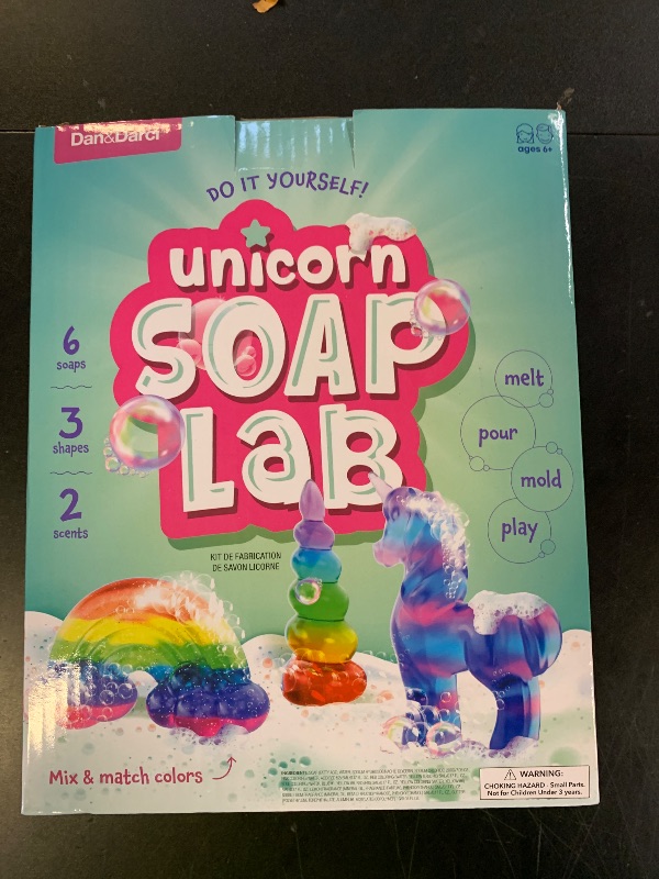 Photo 1 of Dan&Darci Unicorn Soap Making Kit - Girls Crafts DIY Project Age 6+ Year Old Kids - Unicorn Girl Gifts - Science STEM Activity Teenage Gift - Make Your Own Soap Kits - Craft Toys Ages 6 7 8 9 10 11 12