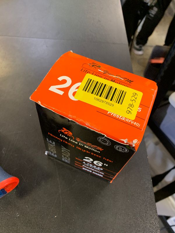 Photo 1 of 1-PCS Heavy Duty 26'' Bike Tubes 26x1.75 26x1.95 26x2.0 26x2.10 26x2.125 26x2.25 Presta Valve (Removable Valve) RFV40mm 26 Bicycle Tubes Compatible with 26X1.75/2.25 Bike Tire Tubes