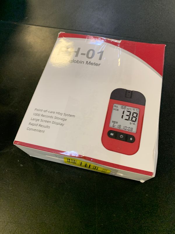 Photo 1 of Hemoglobin Test Kits with 25 Hemoglobin Test Strips, Hemoglobin Test Meter for Home Use, Hemoglobin Tester at Home