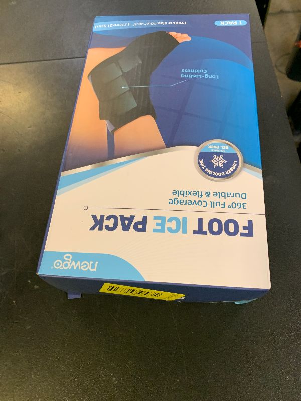 Photo 1 of NEWGO Ankle Ice Pack Wrap for Swelling Relief, 2 Hours Long Lasting Cold Therapy Foot Heel Ice Pack Wrap for Plantar Fasciitis Relief, Foot Surgery, Sprained Ankle
