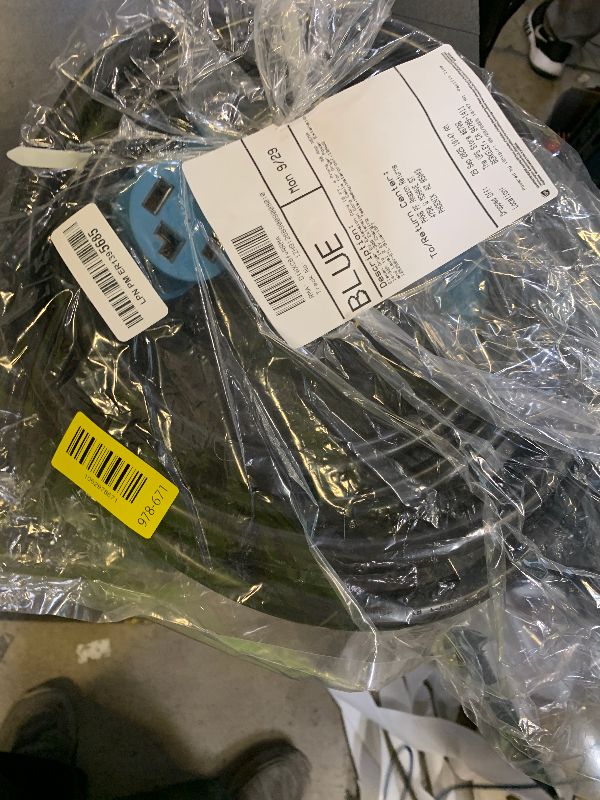 Photo 1 of Elecan Dryer EV Extension Cord 15 FT, 4 Prong 30 Amp NEMA 14-30P to 14-30R Extension Cord Cable for Dryer Power Extension and Level 2 EV Charging Tesla,Heavy,Waterproof,10AWG 125/250V-ETL-Blue-15FT