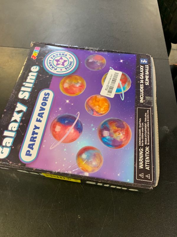 Photo 1 of JOYIN Slime Party Favors, 36 Pack Galaxy Slime Ball - Stretchy, Non-Sticky, Mess-Free, Stress Relief, and Safe - Toys for Girls and Boys - Classroom Reward, Party Supplies