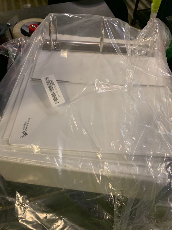 Photo 1 of White 3 Ring Binder 3 Inch Heavy Duty Large Binder with Clear View Cover for Office and School, Big Rings Hold up to 625 Sheets of 8.5 x 11 Inch Paper, 4 Pack