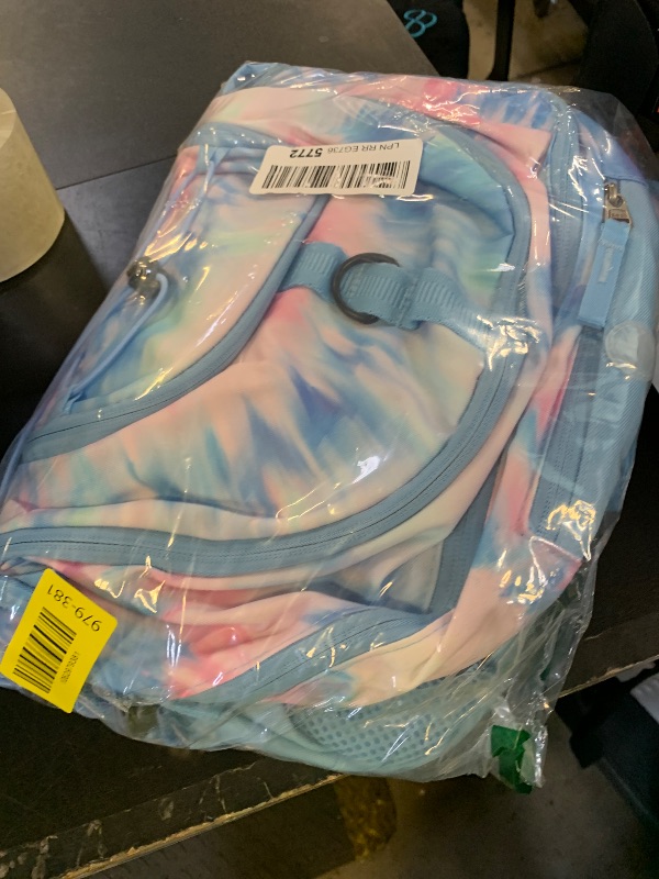 Photo 1 of Choco Mocha Tie Dye Backpack for Teen Girls, Travel School Backpack for Girls Middle School Large Bookbag 18 Inch, Blue