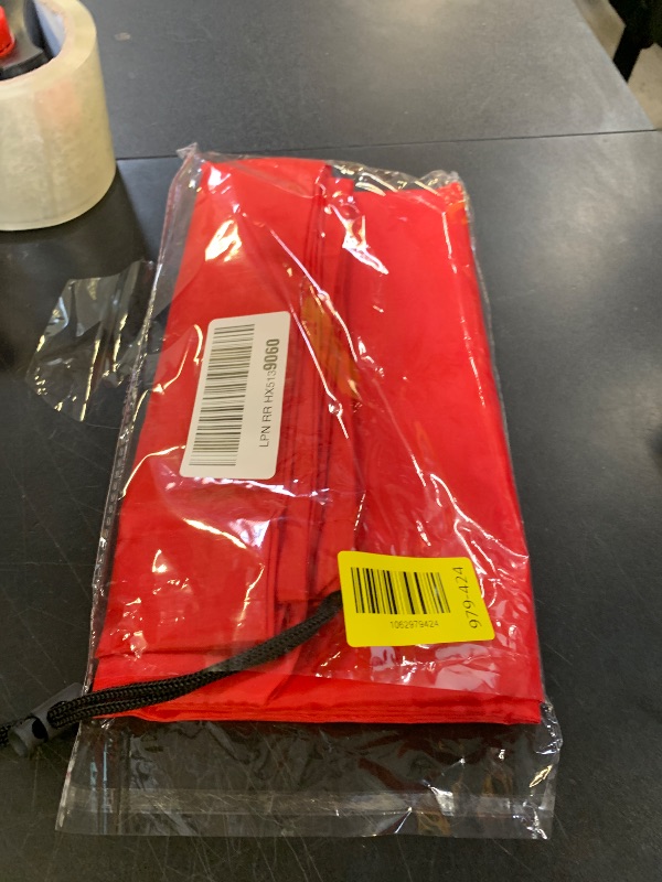 Photo 1 of uxcell Laundry Bag With Drawstring Closure 28" x 40" Extra Large Heavy Duty Clothes Bag for College Dorm Camp Travel Trip Storage, Red