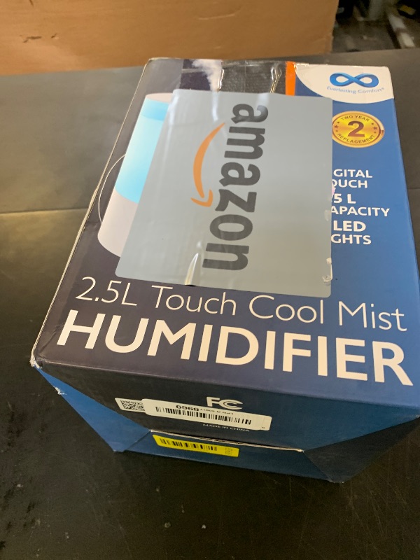 Photo 1 of Everlasting Comfort 2.5L Top Fill Humidifiers for Bedroom, 2.5L - Quiet Easy to Fill & Clean, 24HR Runtime, Night Lights, Timer, Ultrasonic Cool Mist Humidifier, Auto Shut-Off, Essential Oil Diffuser