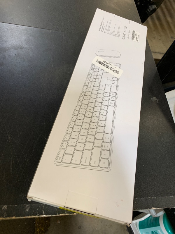 Photo 1 of seenda Wireless Bluetooth Keyboard and Mouse Combo (USB + Dual BT), SKM64-3 Multi-Device Rechargeable Slim Keyboard and Mouse, Compatible for Win 7/8/10, MacBook Pro/Air, iPad, Tablet - Black Gray
