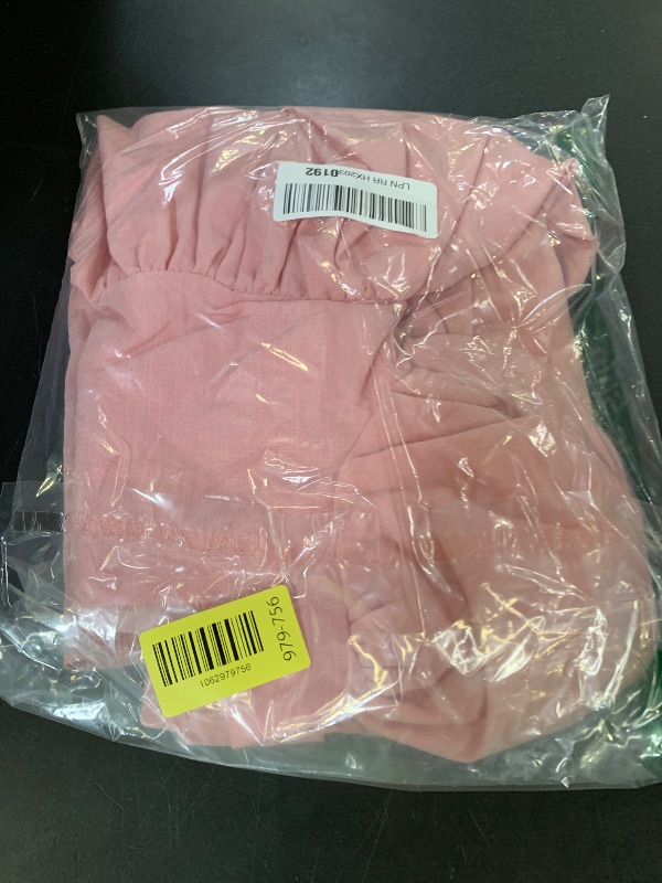 Photo 1 of Tutu.kk Little Girls Summer Dress Square Neck Puff Sleeve A-Line Swing Casual Dresses for Birthday,Party Pink 4-5 Years