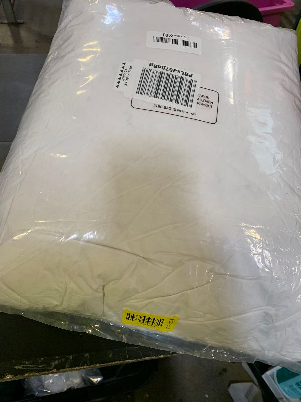 Photo 1 of APSMILE Oversized Queen Luxury 100% Organic Cotton All Season Down Feather Fibers Comforter Fluffy Fill-Power Medium Warmth Duvet Insert (98x98, Ivory White)