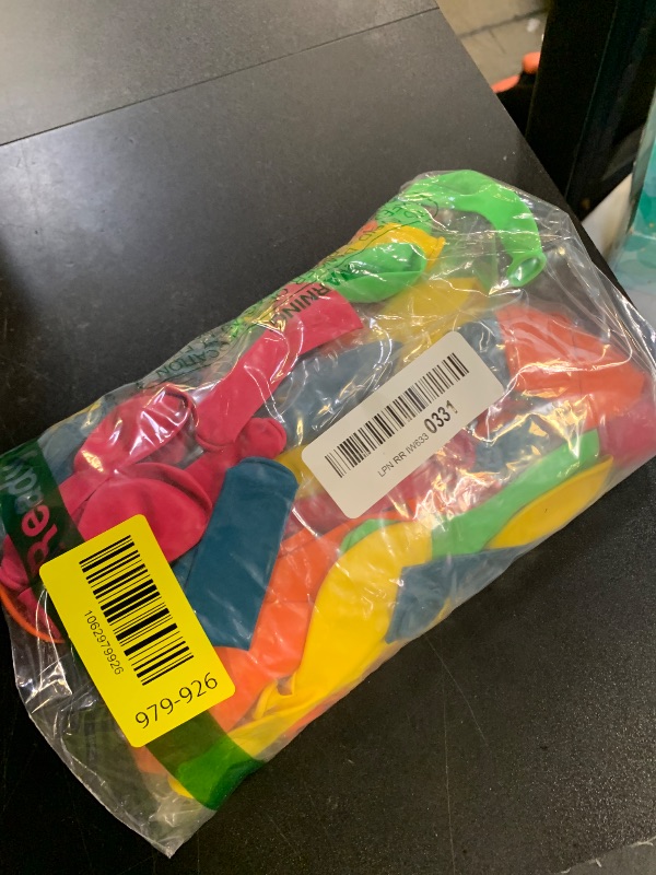 Photo 1 of 141 Pcs Summer Tropical Balloon Arch Garland Kit, Hot Pink Lime Green Orange Slate Blue Yellow Latex Rainbow Balloon Garland Kit for Hawaiian Luau Aloha Birthday Baby Shower Pool Party Decorations