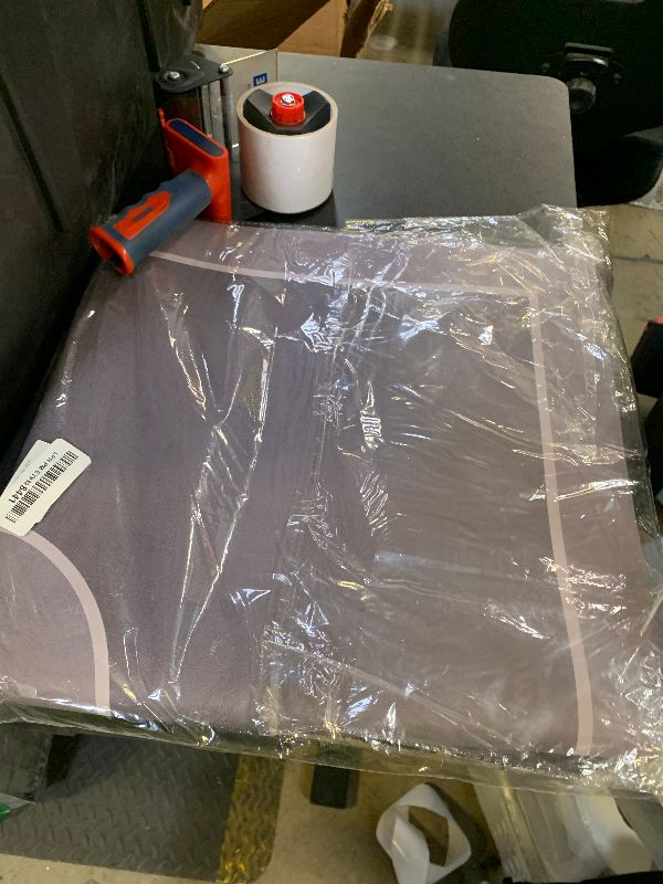 Photo 1 of 1 Piece L-Shaped Bathroom Rug, Non Slip Corner Shower Mat, Water Absorbent Thin Bath Rug, Washable Rug Carpet for Square Shower, Tub, Bath Room (Greyish Purple, 31''X31''X14'')