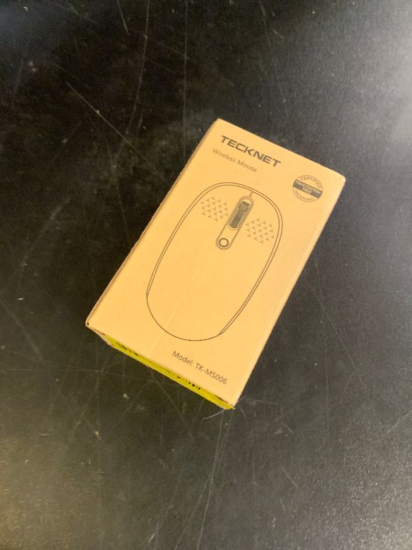 Photo 1 of TECKNET Wireless Mouse, 2.4G Quiet Computer Mouse with USB Receiver, 4 Buttons Portable Cordless Mice for Chromebook, Laptop, PC, Mac, 800/1200/1600 DPI - Pink
