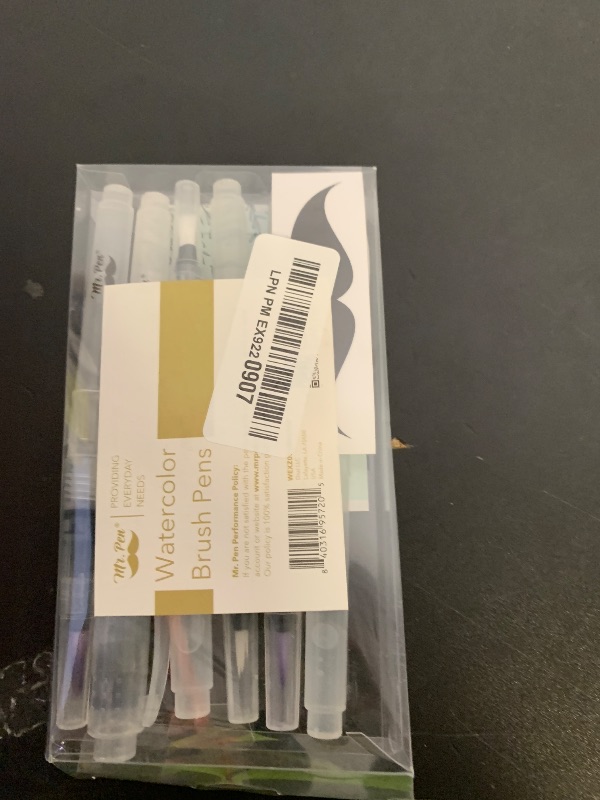 Photo 1 of Mr. Pen- Watercolor Brush Pens, 6 Pack, Watercolor Brushes Set, Watercolor Pens for Adults, Water Brush Pen, Water Color Pens, Watercolor Brush Set, Refillable Brush Pen, Water Brushes for Watercolor