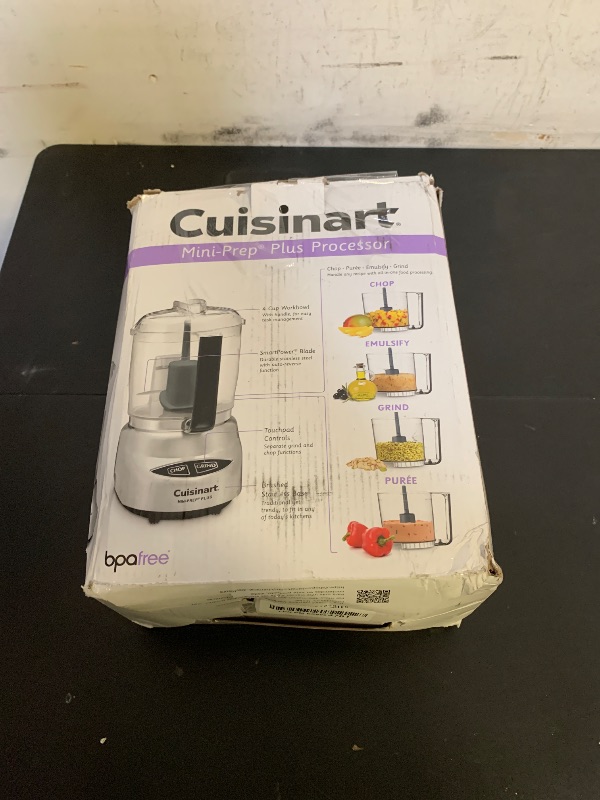 Photo 1 of Cuisinart Mini Prep Plus Food Processor, 4 Cup, Brushed Stainless (Shiny)