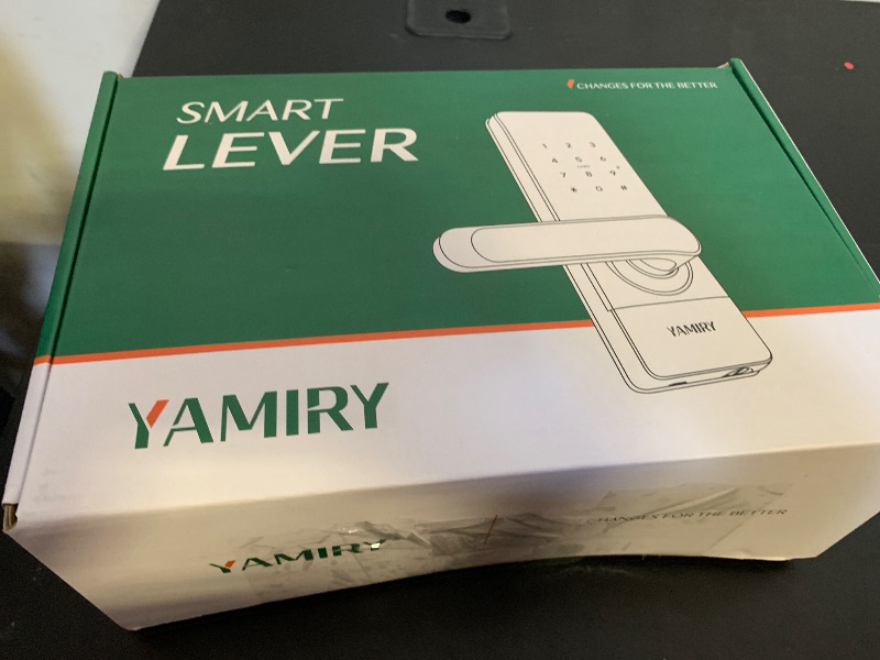 Photo 1 of Yamiry Smart Lever, a keyless entry smart door lock. 
