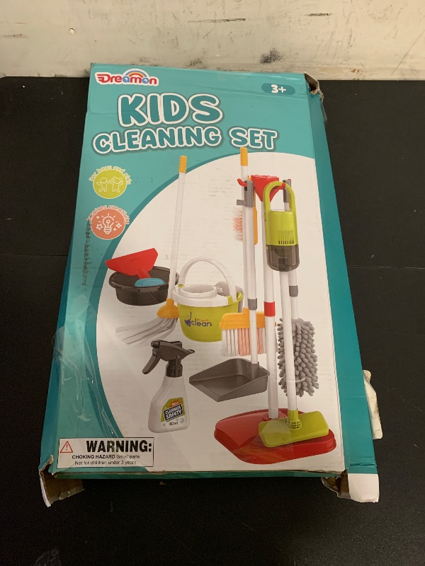 Photo 1 of Dreamon Toddler Cleaning Set - 14Pcs Kids Cleaning Toy Set with 2-in-1 Kids Vacuum That Really Works, Pretend Home Cleaning Play Set for Toddler Age 3-7, Christmas Birthday Gift for Girls Boys?Red?