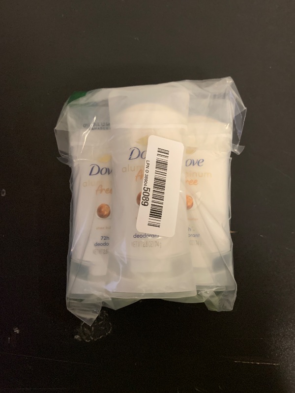 Photo 1 of Dove Aluminum Free Deodorant for Women 3 Count Shea Butter 72 hour odor protection 2.6 oz