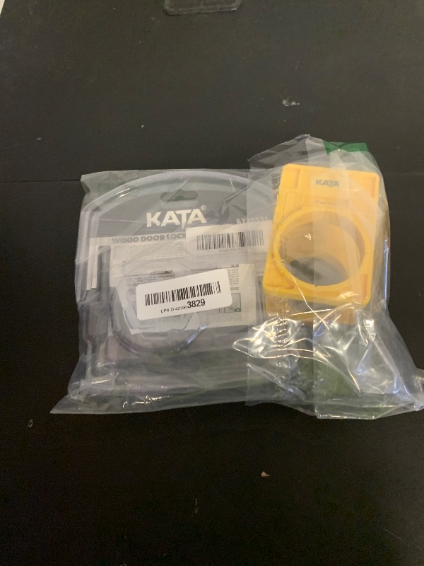 Photo 1 of KATA 1-3/8" - 1-3/4" Door Lock Installation Kit for Wooden Doors with Guide Template, Door Lock Hole Saw, Carbon Steel