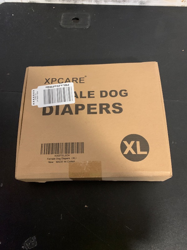 Photo 1 of XPCARE Washable Female Dog Diapers (4 Pack) - Reusable Doggie Diapers with Adjustable Snaps, High Absorbency Leak-Proof Puppy Diapers for Female Dog in Heat, Period, Incontinence?XL?, X-Large