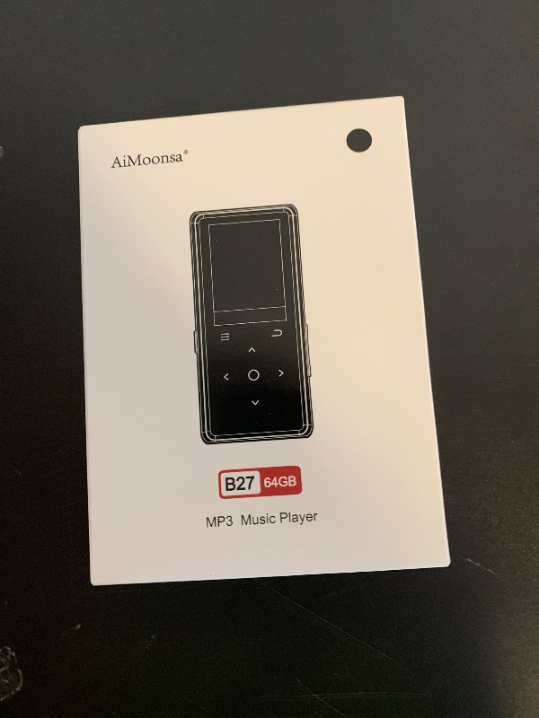 Photo 1 of 64GB MP3 Player with Bluetooth 5.2, AiMoonsa Music Player with Built-in HD Speaker, FM Radio, Voice Recorder, HiFi Sound, E-Book, Earphones Included