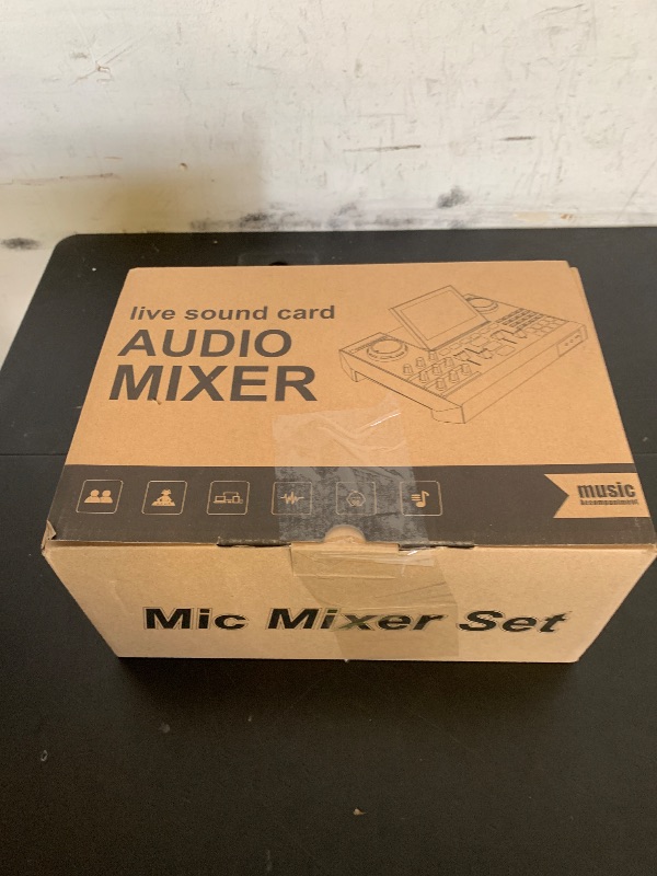 Photo 1 of Podcast Microphone Bundle with Live Sound Card Audio Mixer, Podcast Equipment Bundle with 3.5mm BM800 Microphone for Pc/Youtube Live Streaming Singing Gaming, Sound Board with Voice Changer, Denoise