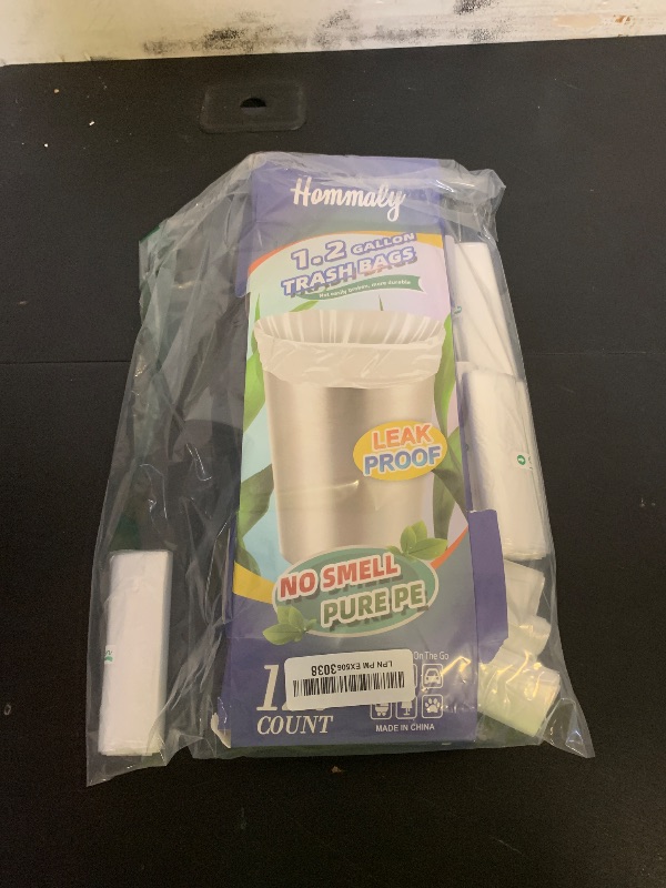 Photo 1 of 1.2 Gallon 120 pcs(1-1.2 Gal) Small Clear Trash Bags, Strong 1 Gallon 1.2 Gallon 1.3 Gallon Garbage Bags, Bathroom Trash Can Bin Liners,Mini Bags Waste Basket Liner,Fit 5 Liter, 1-1.2 Gal (1.2C120)