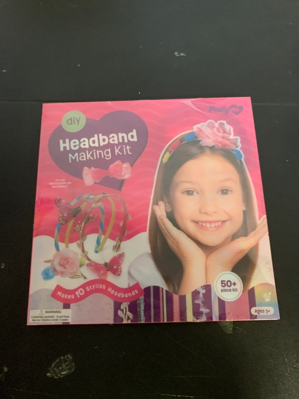 Photo 1 of Pretty Me Headband Making Kit for Girls - Arts & Crafts Gift - Make Your Own Fashion Headbands for Kids - DIY Hair Accessories Set - Gift for Ages 5-12 Year Old Girl - Little Kids Art & Craft Gifts