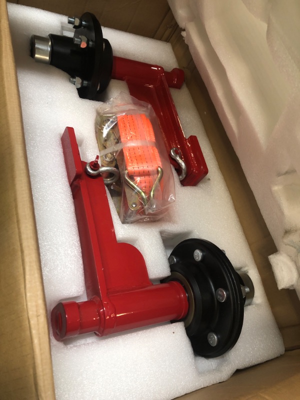 Photo 1 of 2Pack Shipping Container Wheels 6-Lug Wheels Kit, Shipping Container Accessories
