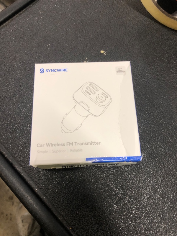 Photo 1 of Syncwire Bluetooth 5.4 FM Transmitter Car Adapter 48W (PD 36W & 12W) [Light Switch] [HiFi Bass Sound] [Fast Charging] Wireless Radio Music Adapter LED Display Hands-Free Calling Support USB Drive
