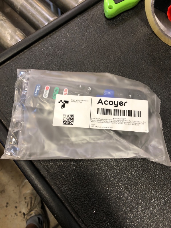 Photo 1 of (Pack of 2) Replacement Remote Control Only for Roku TV, Compatible for TCL Roku/Hisense Roku/Onn Roku/Sharp Roku/Element Roku/Westinghouse Roku/Philips Roku Smart TVs (Not for Roku Stick and Box)