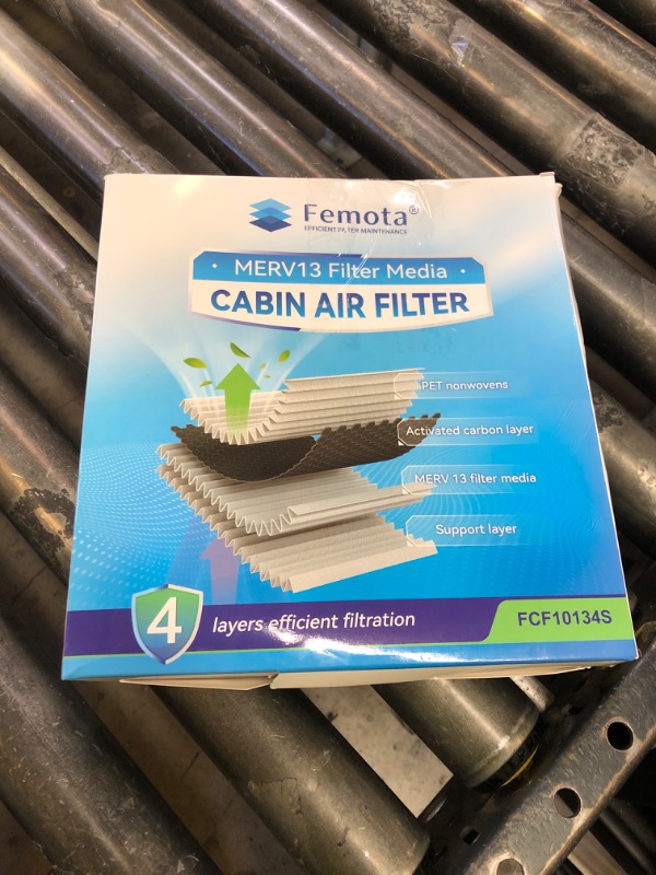 Photo 1 of Femota Certified MERV 13 Cabin Air Filter with Activated Carbon, CF10134(CP134) for Accord, Civic, CR-V, Odyssey, Pilot, Ridgeline, ILX, MDX, RDX, RL, TL, ZDX.