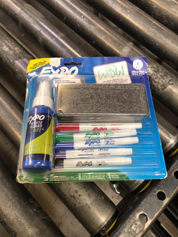 Photo 1 of EXPO Low Odor Dry-Erase Marker Set Ultra Fine Tip Assorted Colors 5 Count