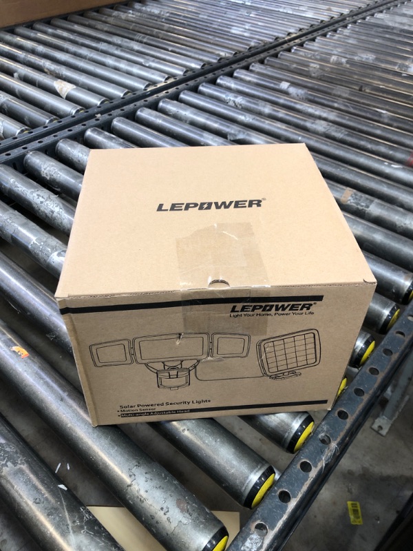 Photo 1 of LEPOWER 1600LM LED Solar Security Lights Motion Outdoor, Motion Sensor Light, 5500K White Light, IP65 Waterproof Outdoor Flood Solar Light with 3 Adjustable Head for Yard, Garage?White?
