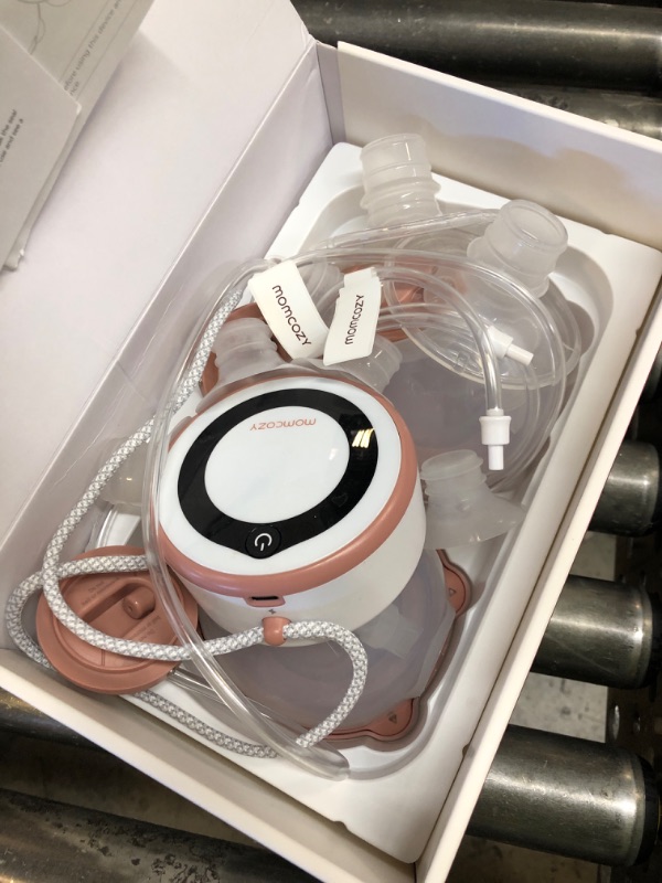 Photo 1 of Momcozy Breast Pump V1 Pro Hospital-Grade, Hands-Free & Portable Wearable Pump, Upgraded Electric Pump with 3 Fine-Tuned Rhythms|15 Levels, Come with Leak-Proof DoubleFit Flange, Cozy Red.
