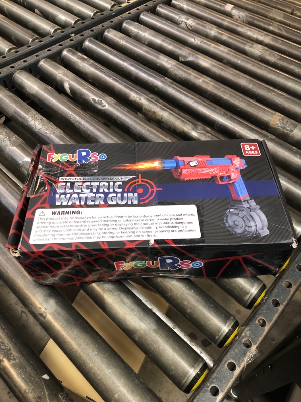 Photo 1 of fygurso Electric Water Gun for Adults Kids, Automatic Squirt Gun with a Long Range of up to 26 Ft, LED Light Large Capacity IP7 Waterproof Fully Auto Water Gun(Red